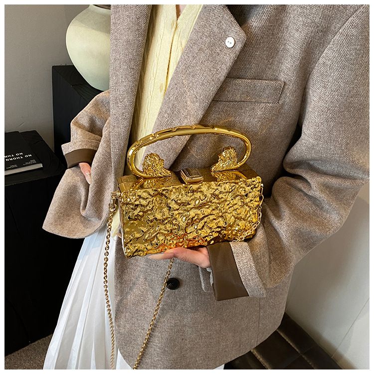 Borse a pochette da donna: crea una borsa in acrilico alla moda con motivi a crepe di ghiaccio, personalizzabile da portare a mano, a tracolla e con una sola spalla per le donne._voghion.com