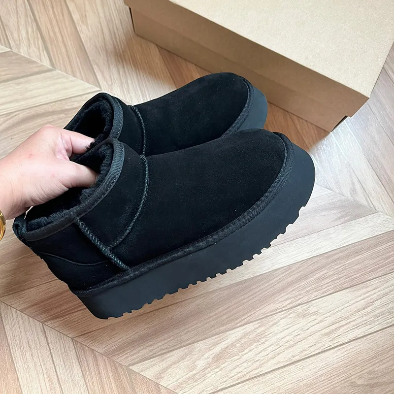 Designer Fluffy Snow Boots Mini Women Men Winter Australia Tasman Platform Ug Boot Fur Slipper Ankle Wool Shoes Sheepskin_voghion.com