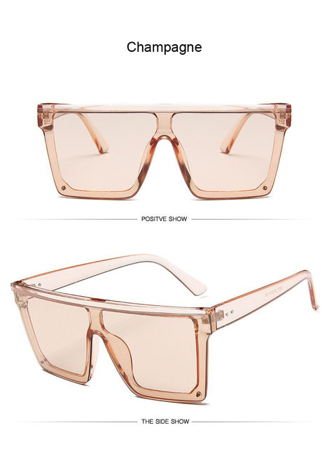 Gafas de sol cuadradas de marca de lujo para mujer_voghion.com