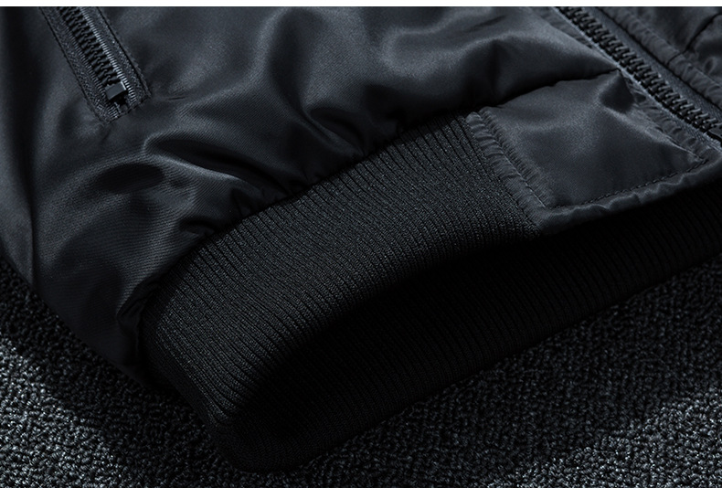 Jackett Männer Fréijoer an Hierscht Pilotjackett Plus déck Aarbechtskleeder Trendy Mark Duebelsäiteg Zwee-Wear Baseball Uniform_voghion.com