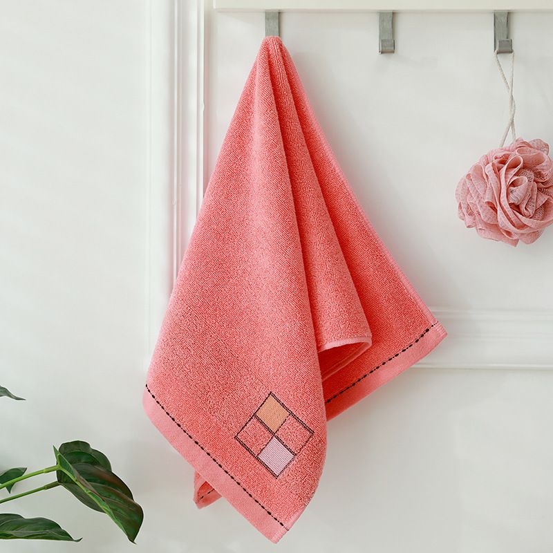 Serviettes en carrés de pur coton, douces et absorbantes pour adultes, serviettes d'hôtel brodées pour couples_voghion.com