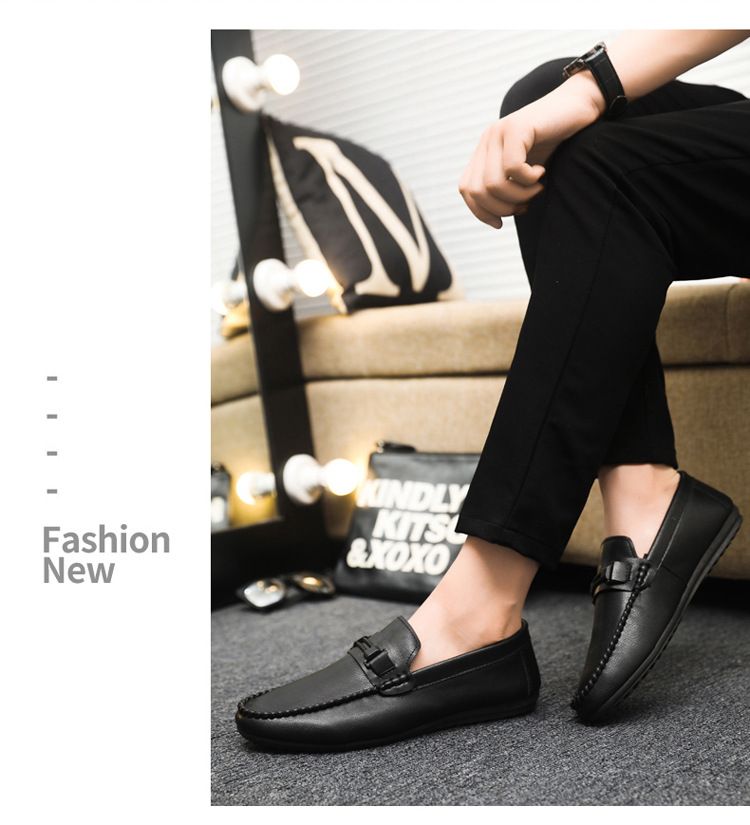 Meeste Loafers Nahast kingad Meestele Vabaajajalatsid Mokassiinid Hingavad tossud Meeste Sõidujalatsid Comfort Flats_voghion.com