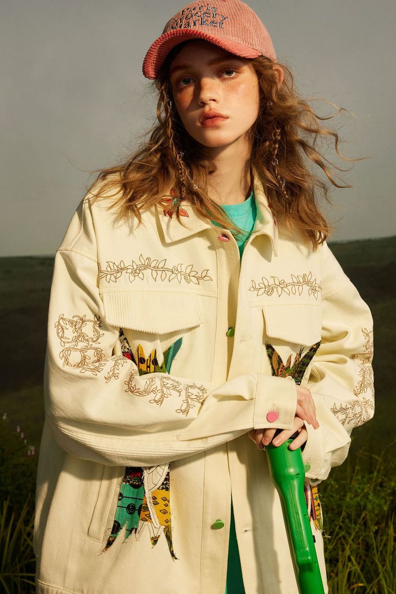 Eon Modish 25 Autumn New American Street Style Patchwork Ethnic Embroidered Jacket Coat_voghion.com