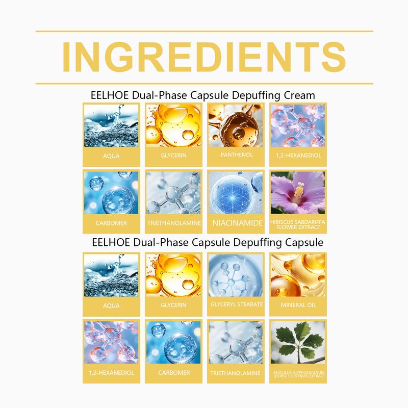 EELHOE Double Effect Capsule Gentle Elasticity Smooth Delicate Daily Moisturizing Skin Care Cream_voghion.com