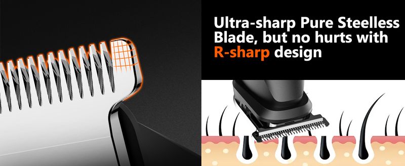 MAXGROOM 4 in 1 Body Kit miesten häpyhiusten nenäpartaleikkuri sähköinen IPX6 vedenpitävä nivusparranajokone miehille_voghion.com