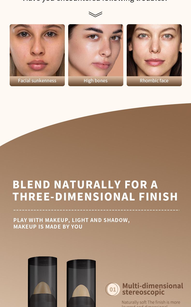 OCHEAL Concealer Highlight Grooming Stick Kontur 3D Aufhellung Aegyo Sal Nase Schatten Gesichts Multifunktions Schatten Stift_voghion.com