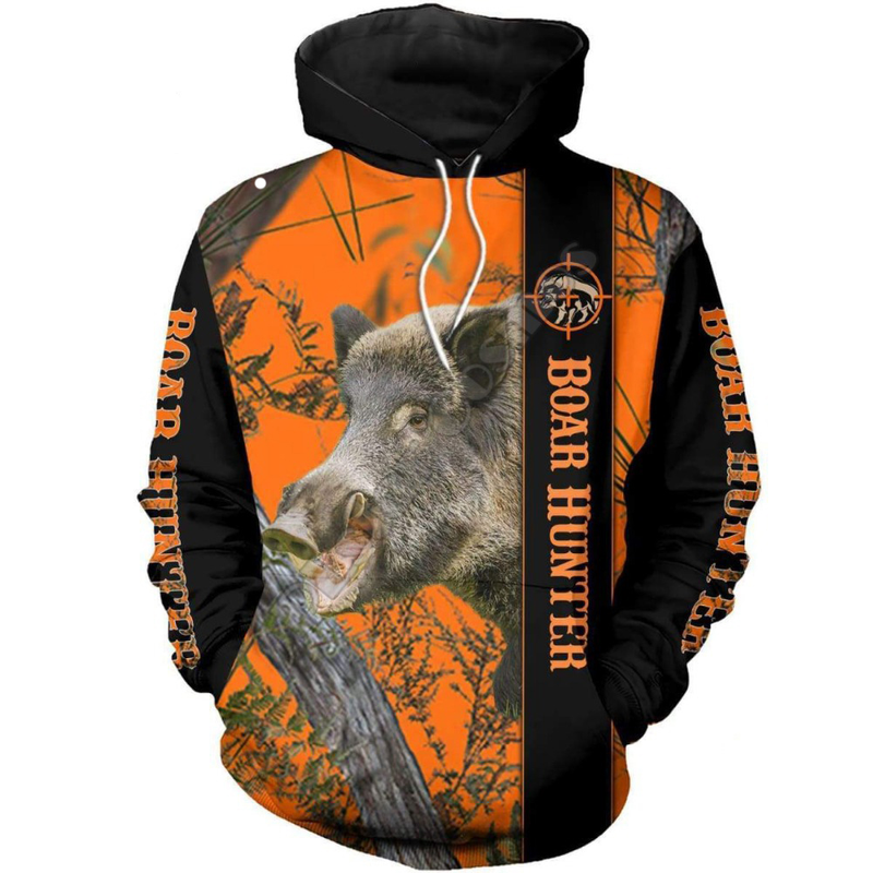 Coniglio da caccia Felpe con cappuccio da uomo stampate in 3D Haruku Streetwear autunno Felpa con cappuccio Tute da giacca casual unisex Y1_voghion.com