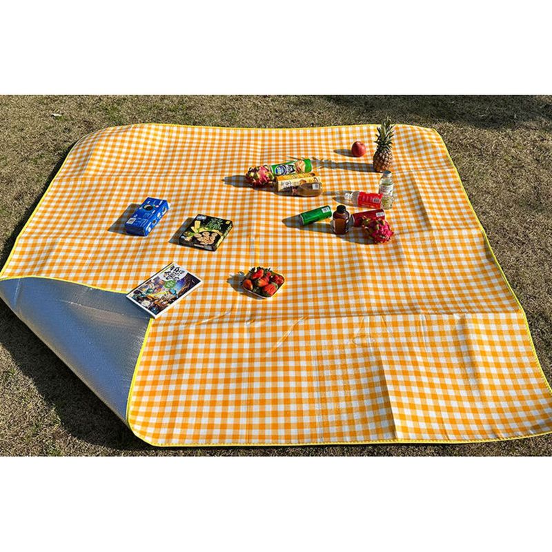 Tappetino da campeggio in tessuto per picnic all'aperto con pellicola colorata ispessita, per dormitorio, resistente all'umidità_voghion.com