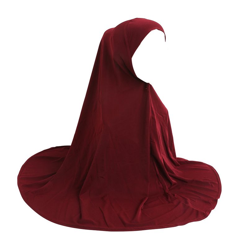 Semplice grande sciarpa di garza tinta unita piatto leggero cappuccio malese cappello arabo H023_voghion.com