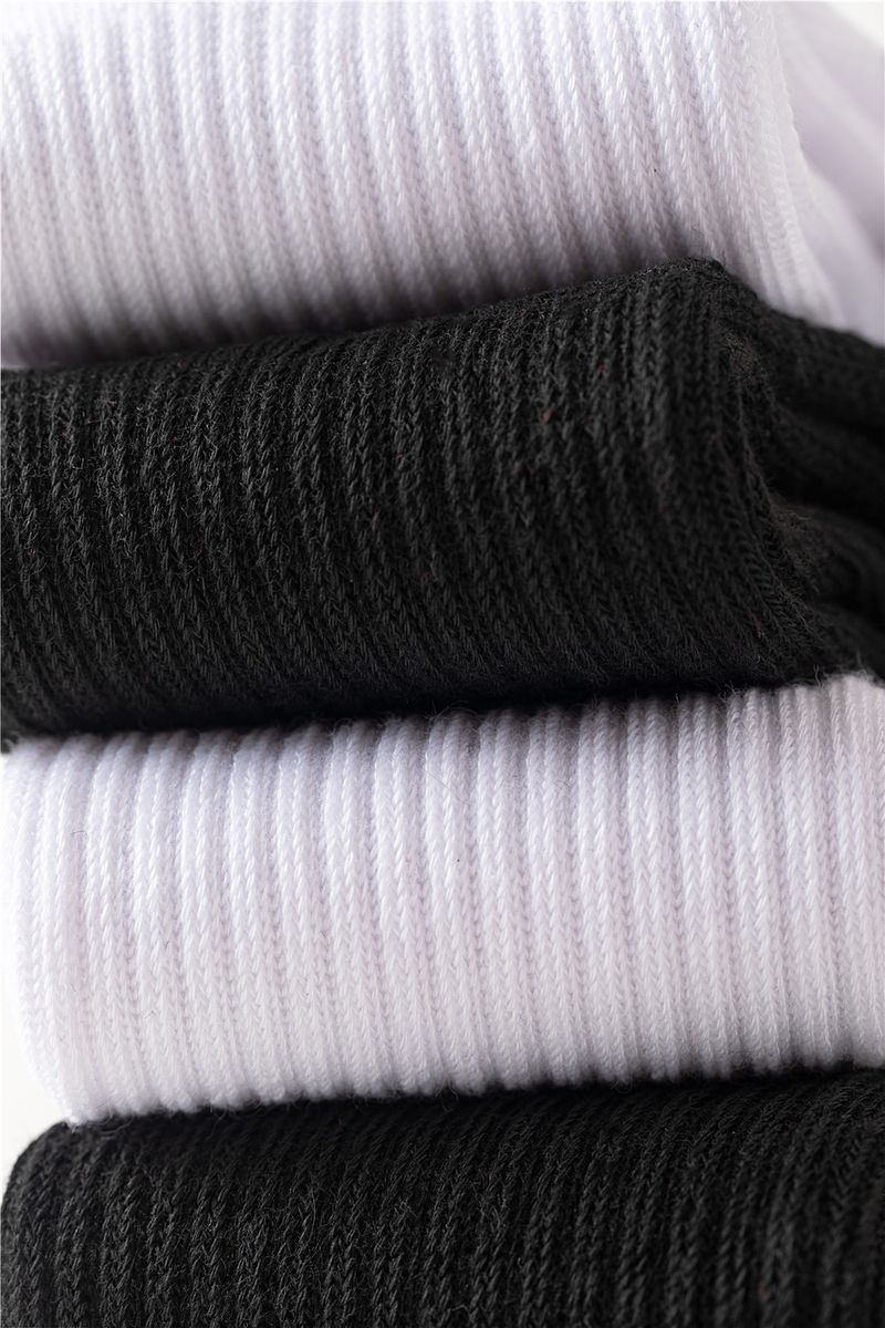 Socks Men's Boat Socks Summer Mid-tube Socks Thin Short Socks Solid Color Cotton Stockings White Sports Socks Half Towel Bottom Length_voghion.com