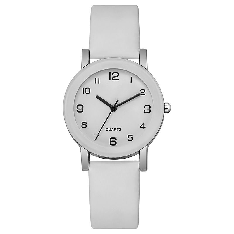 Páry Volnočasové slitinové quartzové hodinky Párové studentské temperamentní hodinky s černým rámem Elektronické quartzové hodinky_voghion.com