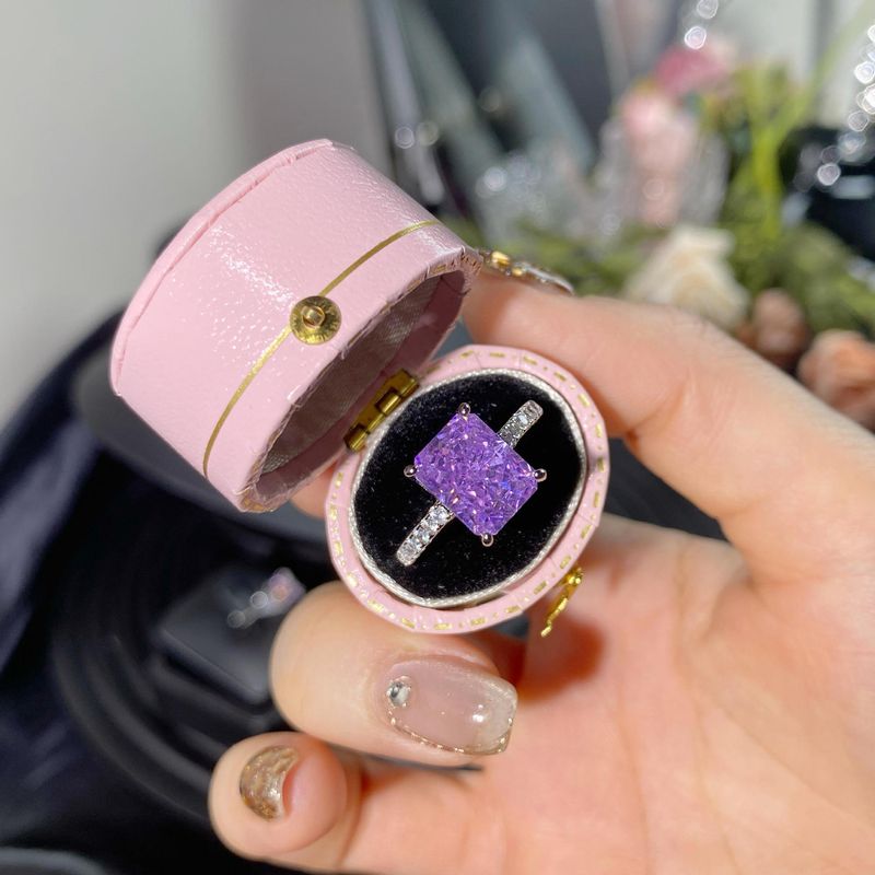 Leichter Luxus-Nischen-Diamant mit hohem Kohlenstoffgehalt, neuer verstellbarer offener Ring für Frauen, hochwertiger Edelstein_voghion.com