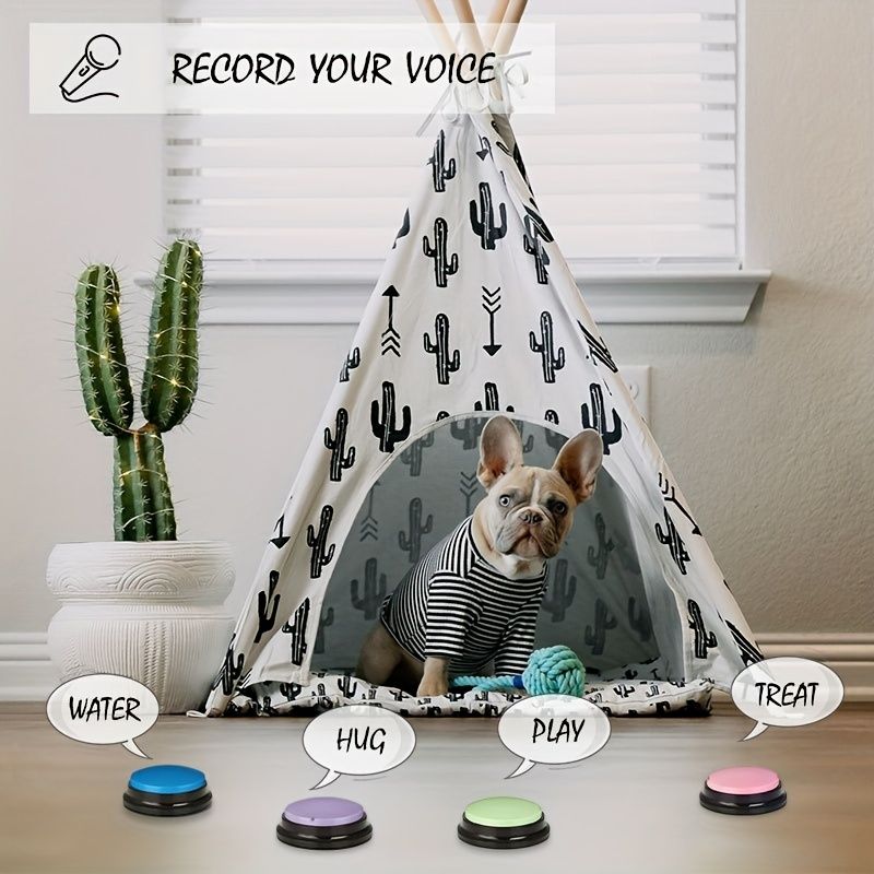 Bouton de dressage pour animaux de compagnie : enregistrez votre voix pour une communication facile avec votre chien_voghion.com