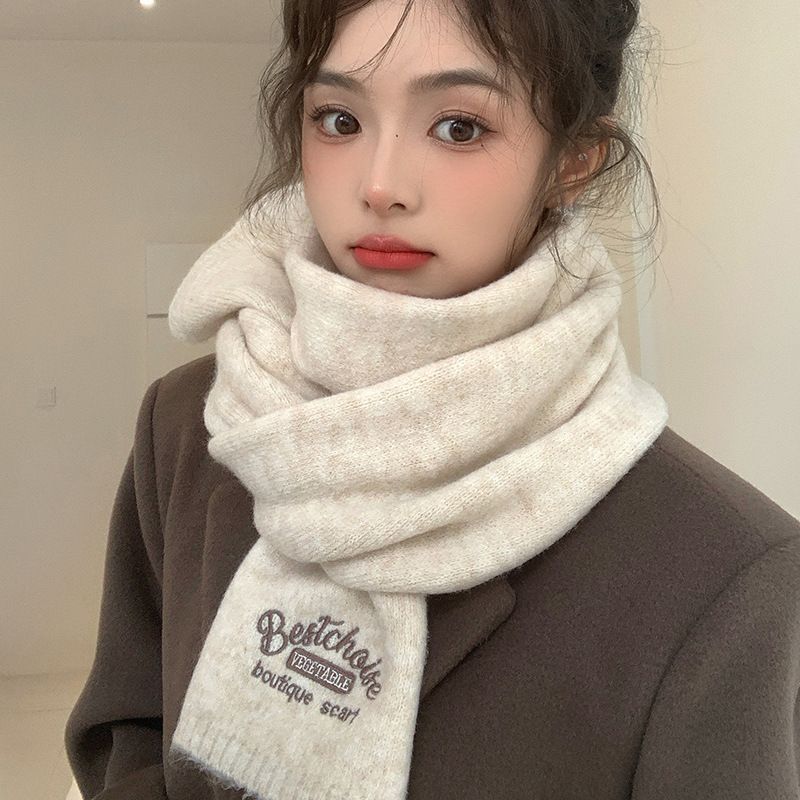 Women's Fall And Winter 2025 New Neck Warm Shawl Birthday Gift Knitted Cashmere Cape Scarf_voghion.com