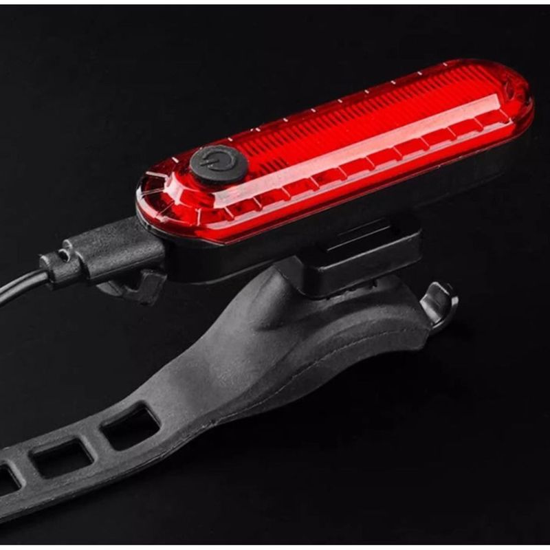 Feu arrière de vélo rechargeable en forme de cœur, éclairage d'avertissement pour la route, équipement de cyclisme de nuit pour VTT_voghion.com