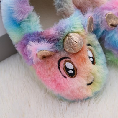 Pantofole soffici per ragazzi e ragazze Comode scarpe da casa in peluche Pantofole antiscivolo per interni ed esterni Slip Comode pantofole in cotone Pantofole in cotone_voghion.com