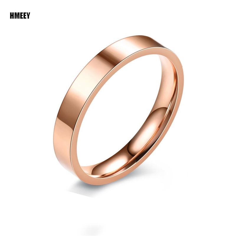 Anelli da uomo e da donna in acciaio inossidabile nero HMEEY da 4 mm, semplici e lisci, disponibili in magazzino, regali di compleanno_voghion.com