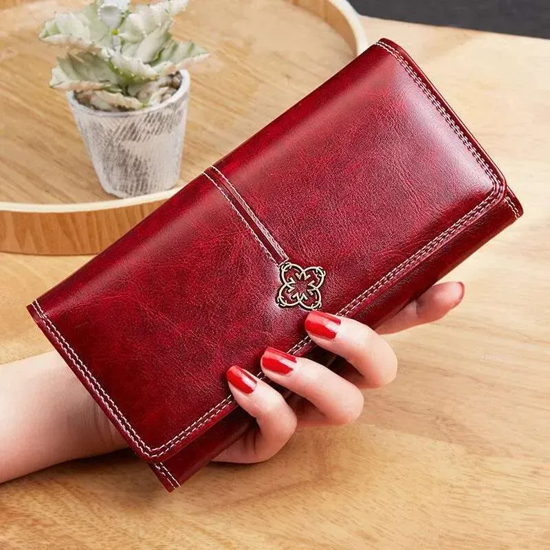 Bag Designer Purses For Women Long Handbag Zipper Coin Pocket PU Leather Women's Wallets Card Holder Monederos Para_voghion.com