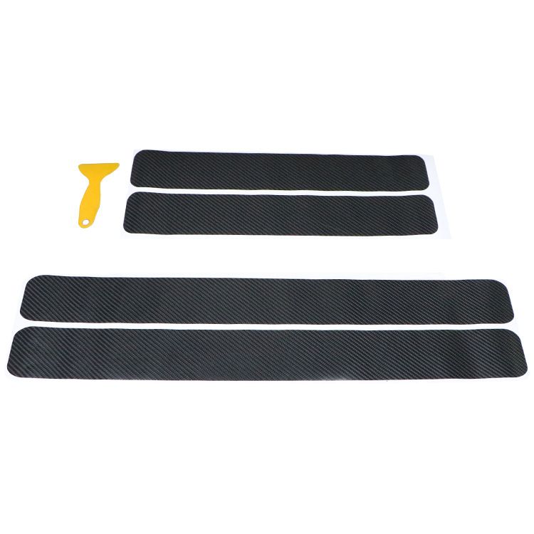 Universal-Schwellentür Anti-Kick-Schutzstreifen Autoaufkleber 3D 4D Kohlefaserfolie_voghion.com