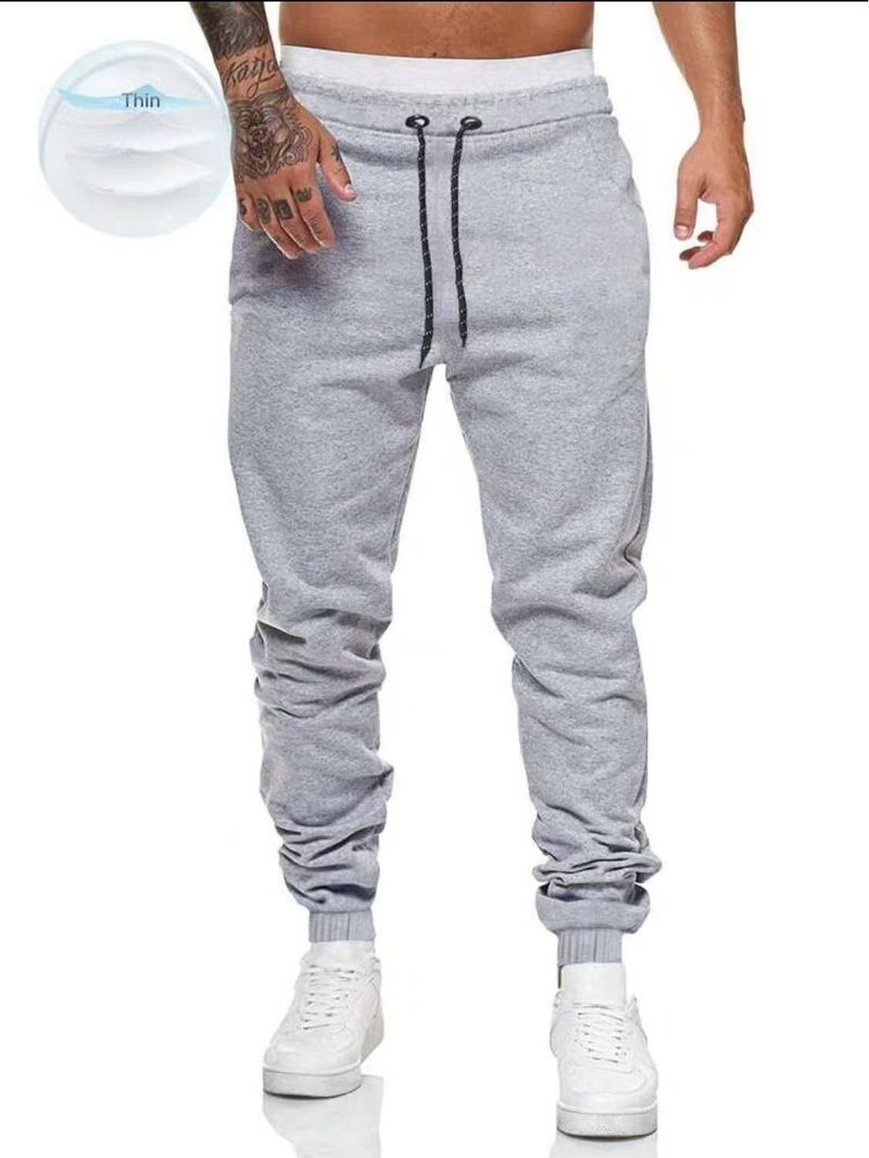 Herren Slim-Fit Jogger Pants – Freizeithose mit elastischem Bund, Kordelzug und atmungsaktivem Stoff für Streetwear und Fitnessstudio_voghion.com