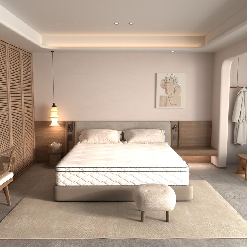 King Size Mattress,12 Inch Hybrid Mattress In A Box With Gel Memory Foam,Individually Wrapped Pocket Coils Innerspring For Breathable And Durable Support, Made In USA, CertiPUR-US Certified_voghion.com