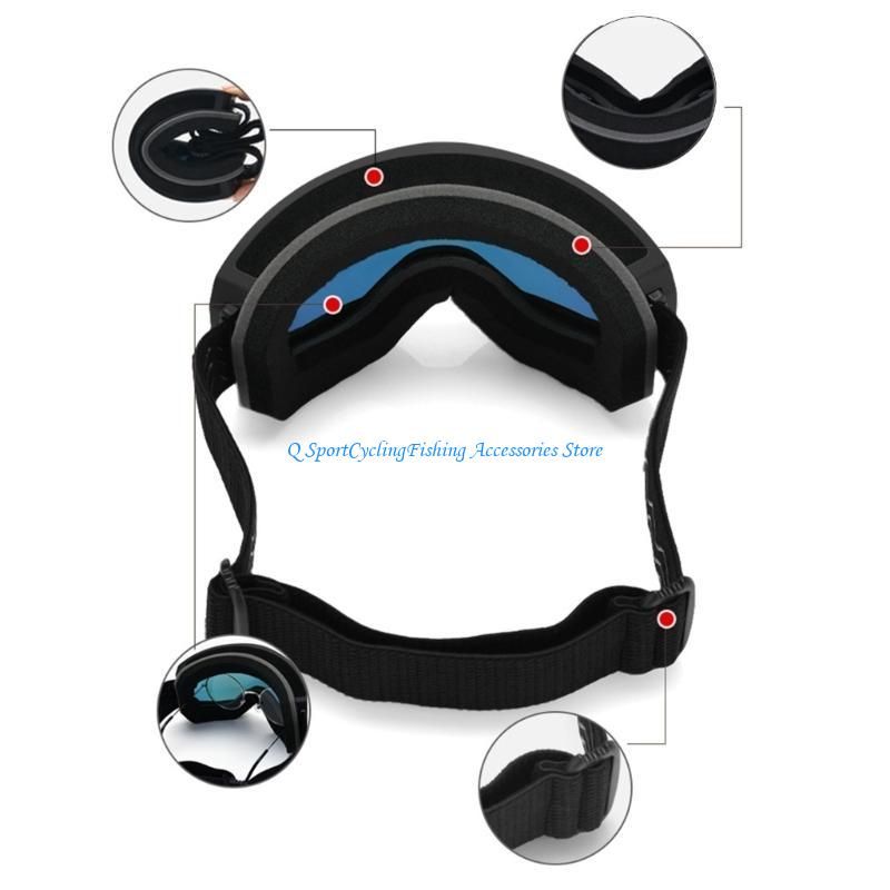 31KC Anti-fog Ski Goggles Windproof Snowboard Goggles Snow Glasses For Men And Women_voghion.com