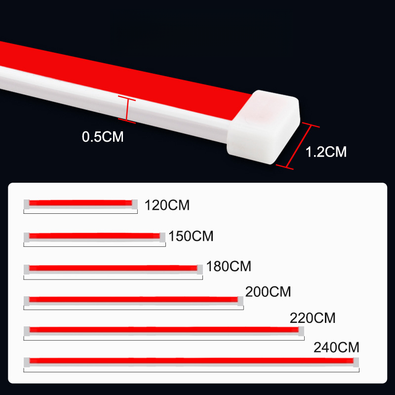 OKEEN Démarrer Scan à travers les feux de circulation diurnes Voiture Dynamique LED Super Lumineux Double Mode Capot Moteur Bande Lumineuse_voghion.com