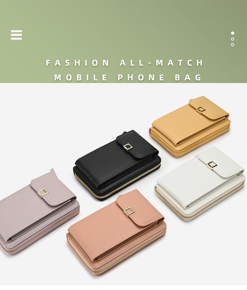 Borsa per cellulare, borsa a tracolla da donna, borsa a tracolla multifunzionale, borsa lunga_voghion.com