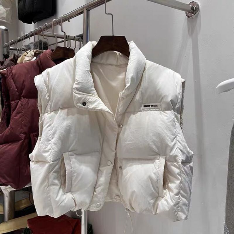 Down Jacket Vest Women's Autumn And Winter New Korean Version Loose European Short Style Casual Temperament_voghion.com