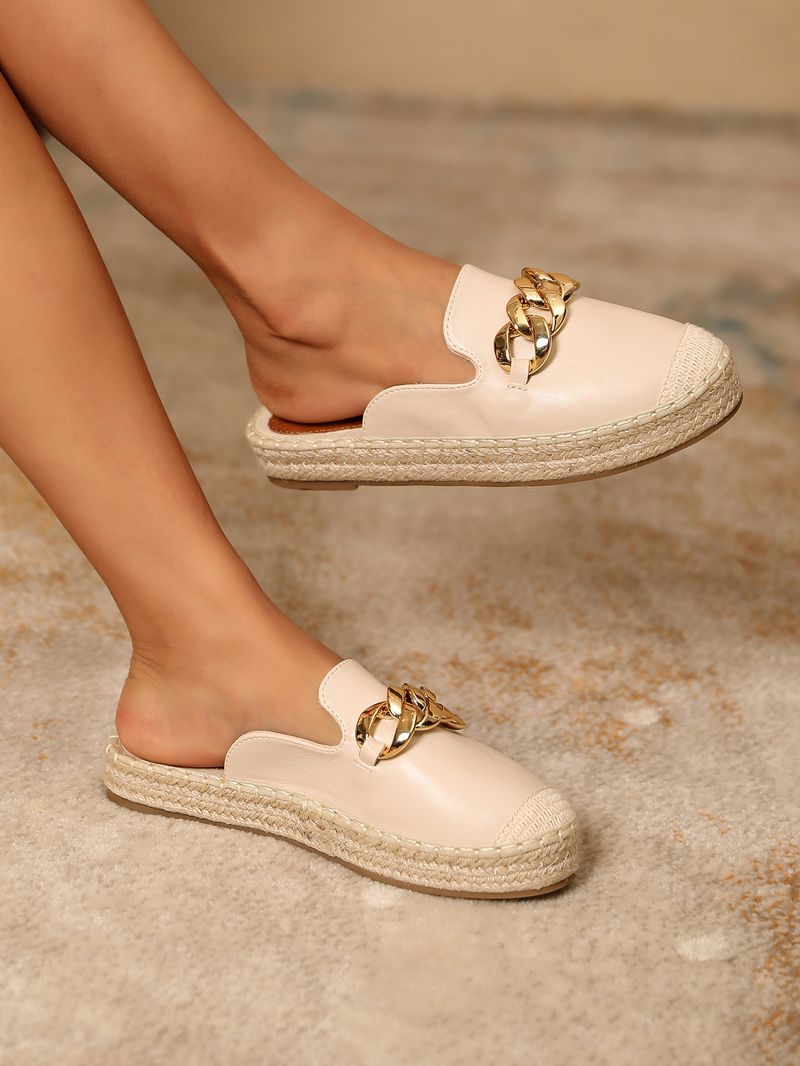 Pantofi de damă Intrați în comerțul electronic Pantofi de damă Pantofi plați Papuci de vară noi, cu jumătate de pantofi, casual și confortabili, pentru mamă_voghion.com
