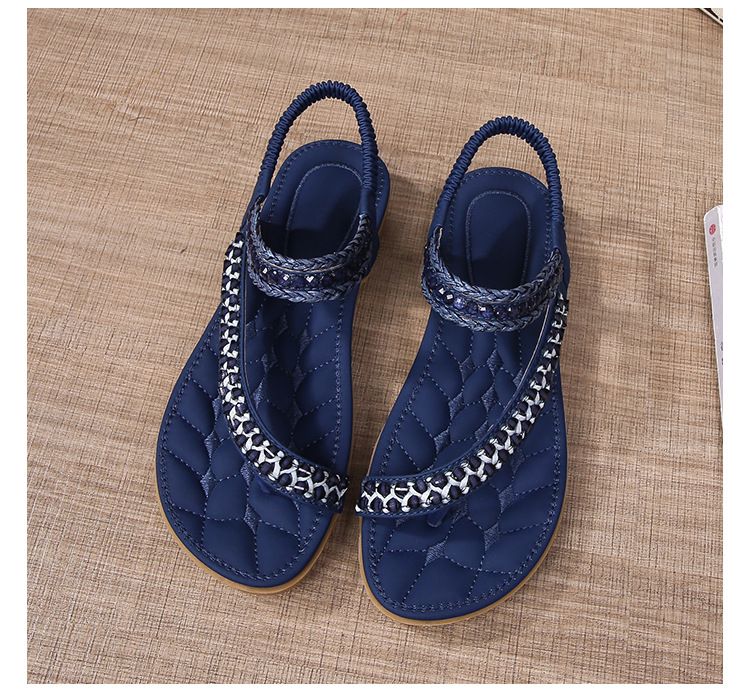 Sandals Women Simple Light Casual Style Flat Large Size Set Toe Sandals_voghion.com