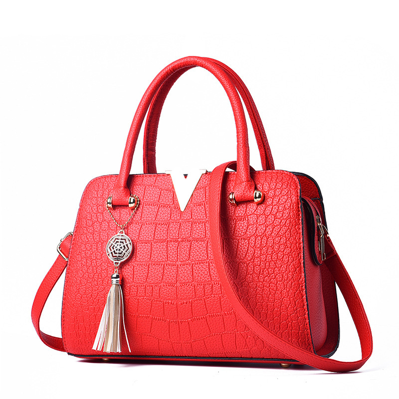 Sac à main motif Crocodile pour femmes, sac à main atmosphérique pour mère d'âge moyen, à la mode, nouvelle collection 2024_voghion.com