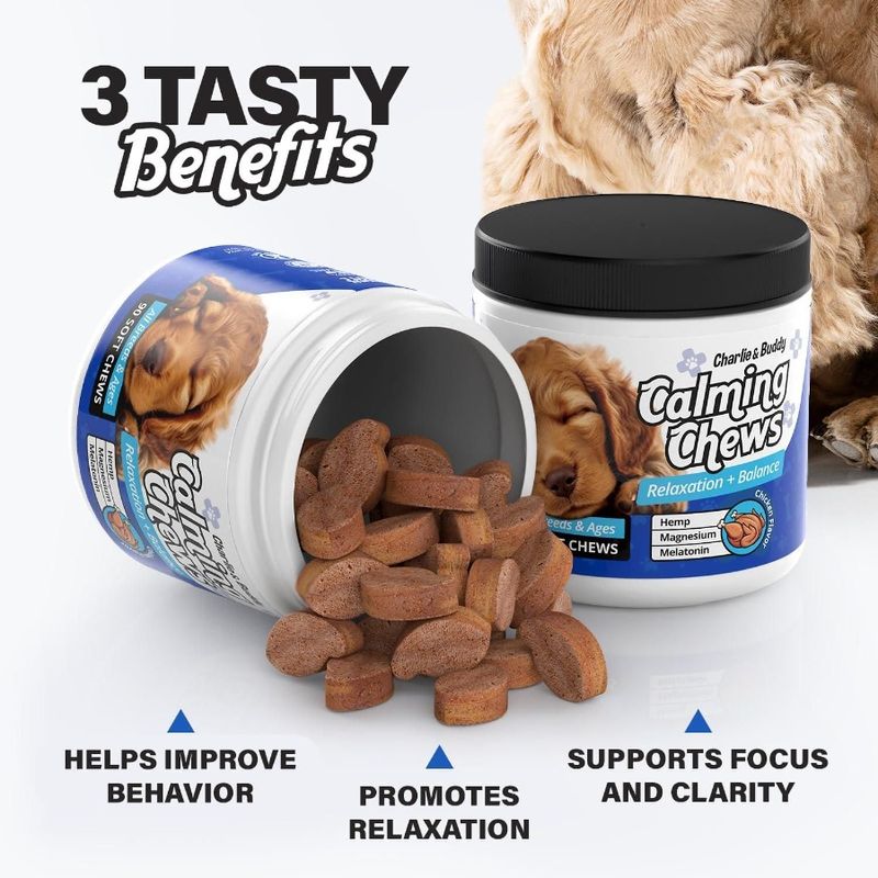 Anxiety Relief For Promote Dog Citr Dog Dogs Chamomile For Calming Melatonin Relaxation Chews Calming Chews Dogs With Magnesium_voghion.com