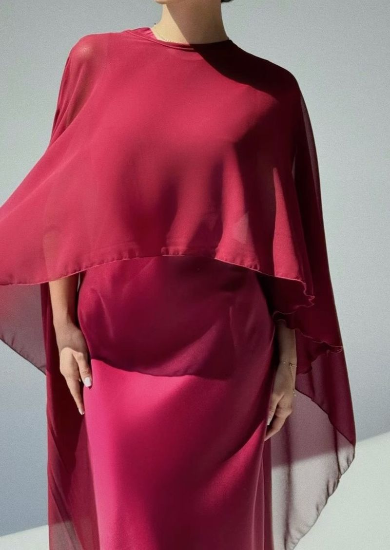 Damenbekleidung Mode Lässig Langer Rock Kleid Schal Anzug_voghion.com
