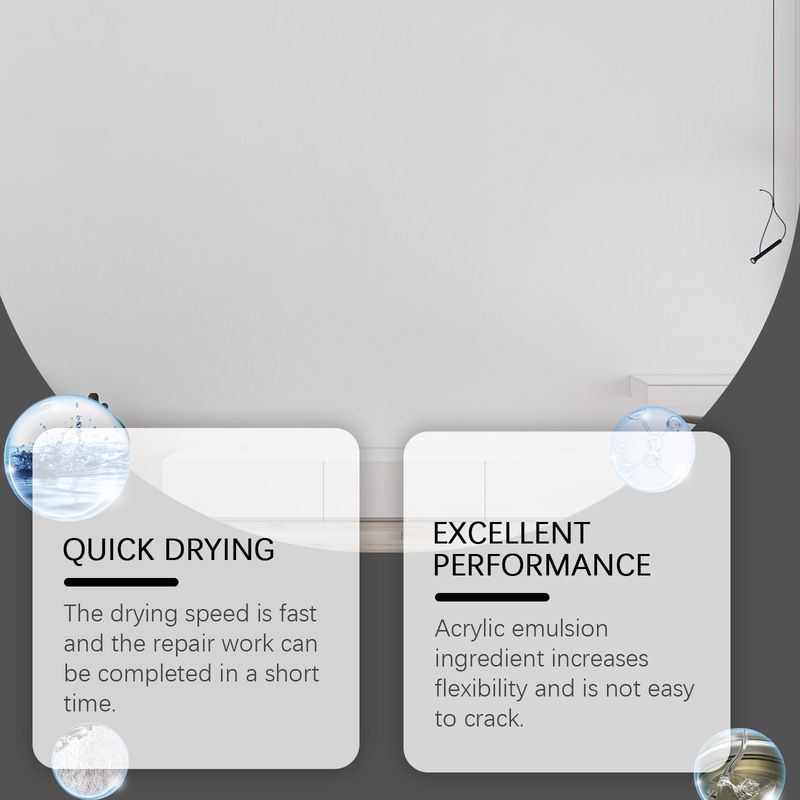Wandreparaturpaste, Wandrenovierungsabdeckung Dekontamination Wandfarbe abfallend Feuchtigkeitsbeständige Rissreparaturpaste_voghion.com
