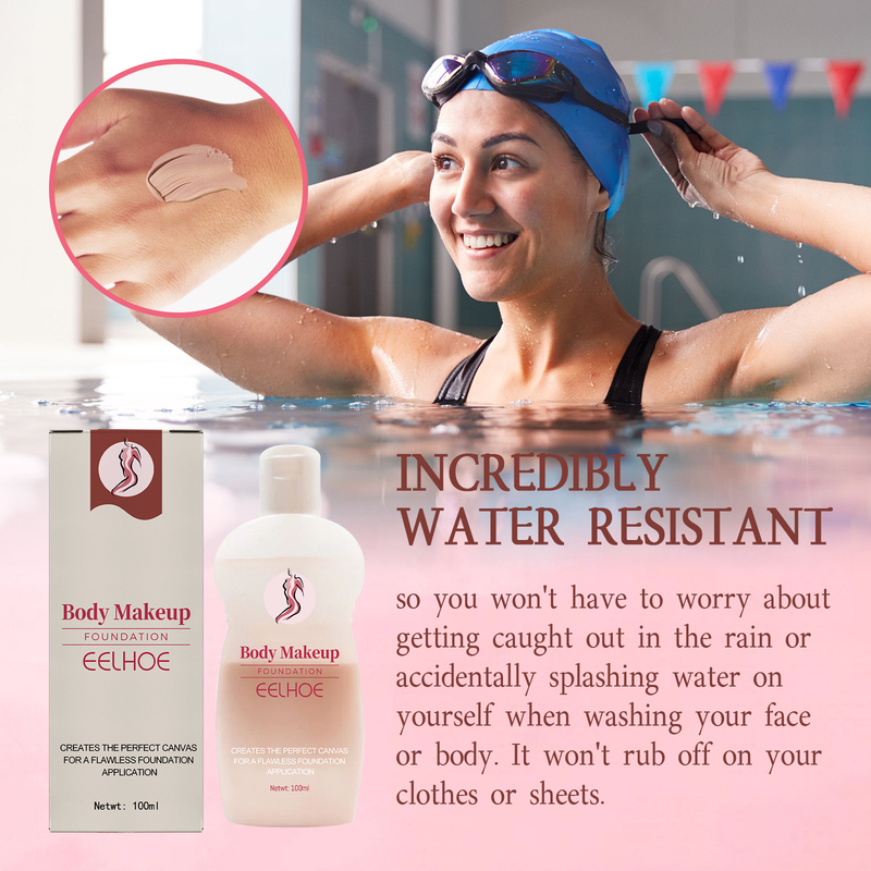 EELHOE Fondotinta liquido corpo Copre macchie cutanee, difetti del tatuaggio, idratazione naturale, trucco duraturo_voghion.com