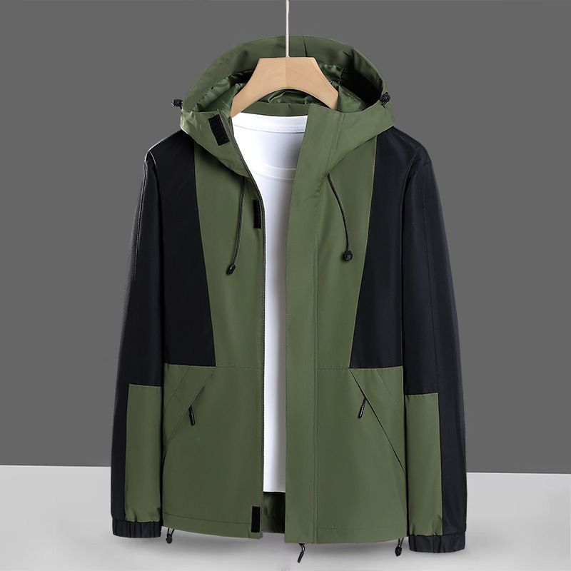 Giacca da alpinismo per coppie all'aperto, con cappuccio staccabile, antivento e impermeabile, per adolescenti_voghion.com