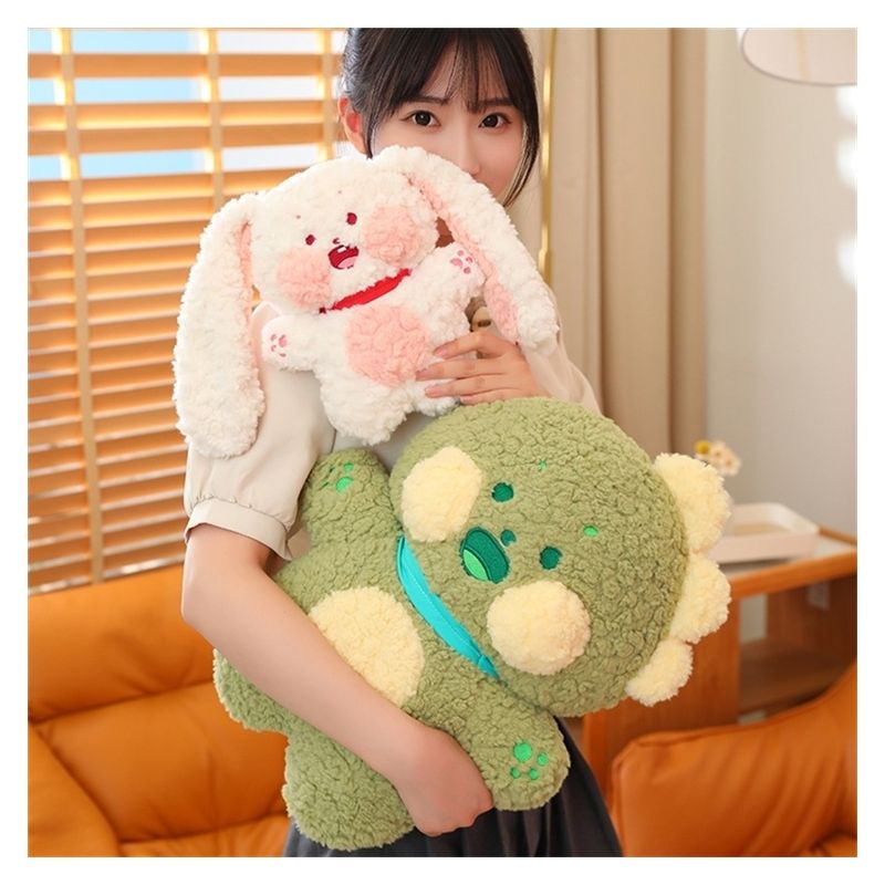 Rabbit Dinosaur Cute Plush Toy For Girls Sleeping Hugging Stuffed 25cm015kg Animal Doll_voghion.com