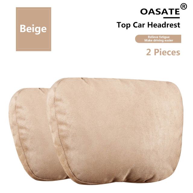 Car Headrest Neck Support Seat Soft Universal Adjustable Car Neck Pillow Waist pillow_voghion.com