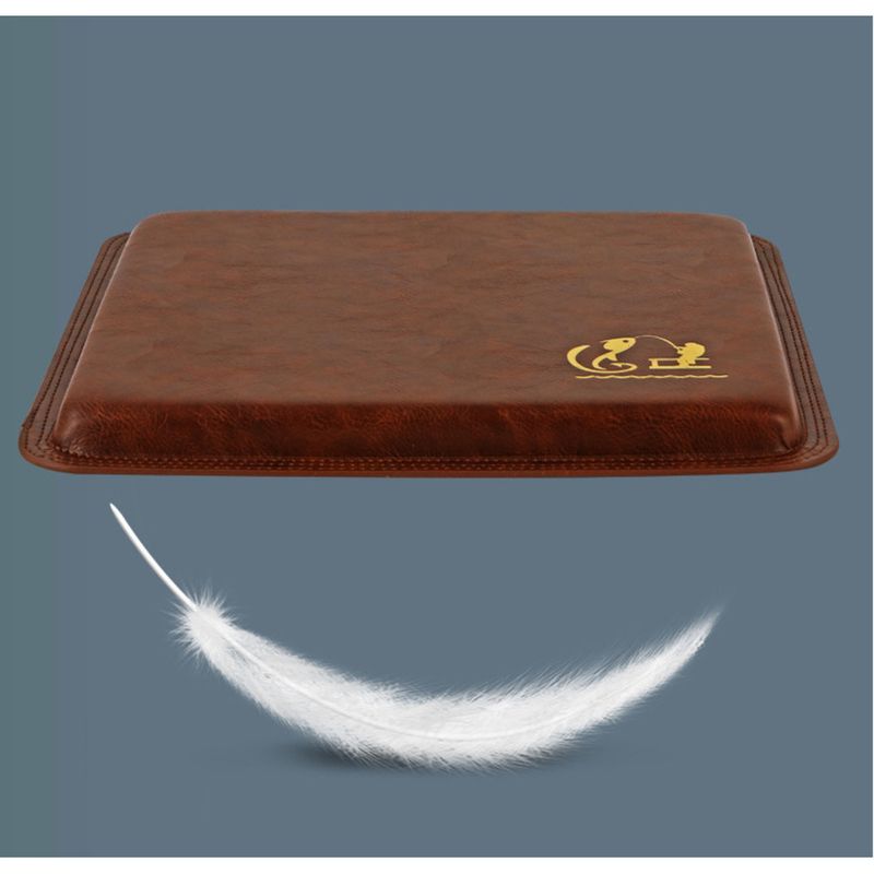 Lukewarm Fishing Seat Cushion - Premium PU Leather With High-Density Memory Foam | Waterproof Non-Slip Pad W/Magic Strap_voghion.com