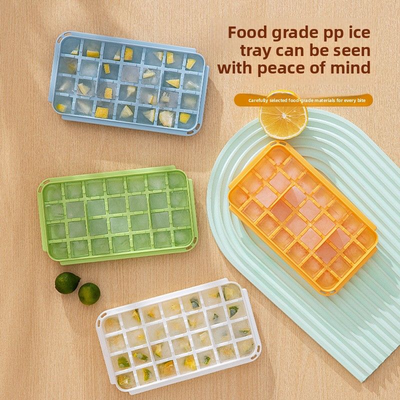 84 Grid Press-type Ice Grid Creative Light Luxury Summer Essential Large-capacity One-press Ice Household Ice Storage Ice Making Mold_voghion.com