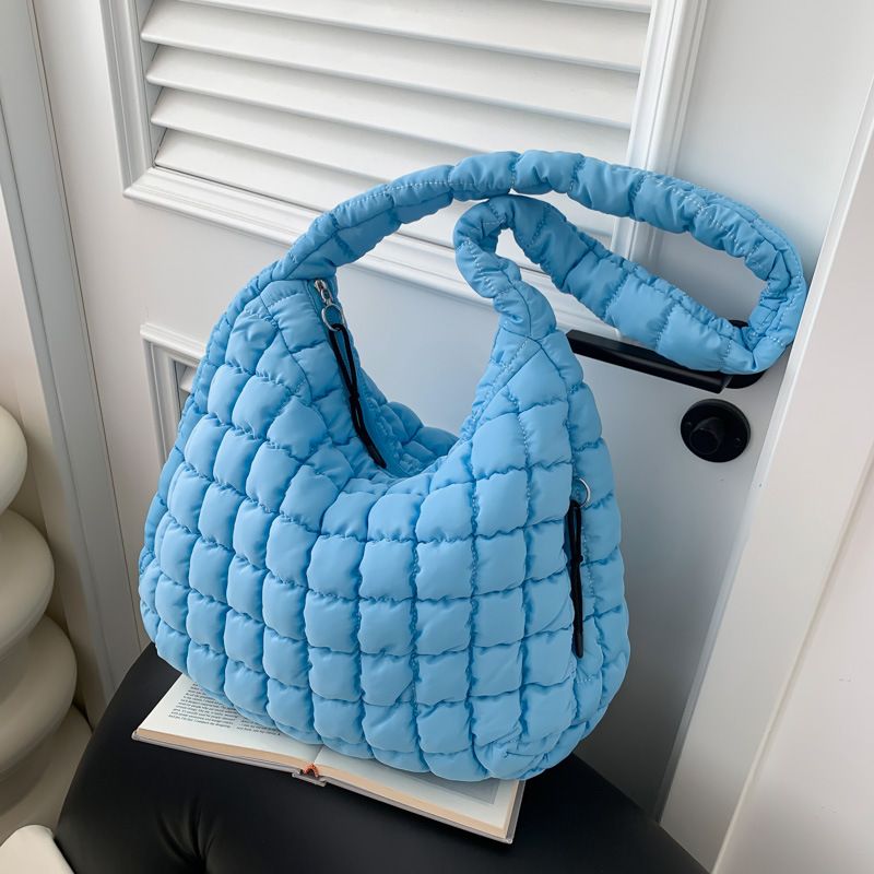 Borsa a tracolla Dopamine Color Series, versatile, alla moda e alla moda, con tracolla a pieghe Cloud da donna, 2024_voghion.com