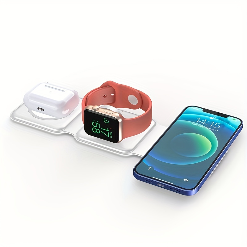 Încărcătoare wireless magnetice pliabile de 15W pentru încărcător wireless portabil 3 în 1 pentru ceas/AirPods_voghion.com