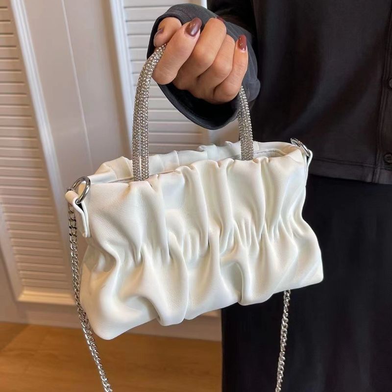 High-End Wrinkled Cloud 2025 Neue Handtasche Schulterkette Vielseitige Casual Crossbody Tasche für Frauen_voghion.com