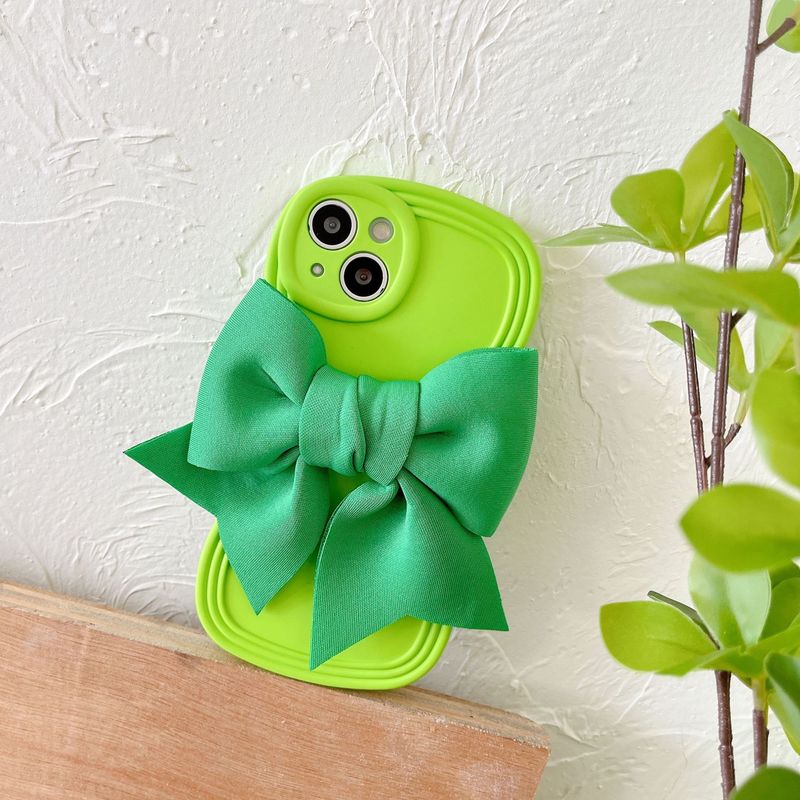 TechGlobe Princess On The Run 3D Big Bowknot Case For IPhone 14/13 Pro Max 12/15/16_voghion.com