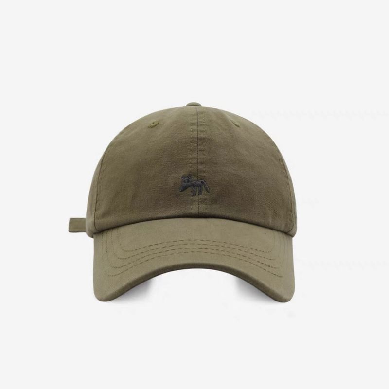 Cute Versatile Little Fox Embroidered Baseball Unisex Spring Summer Korean Street Fashion Duckbill Cap Face Slimming_voghion.com