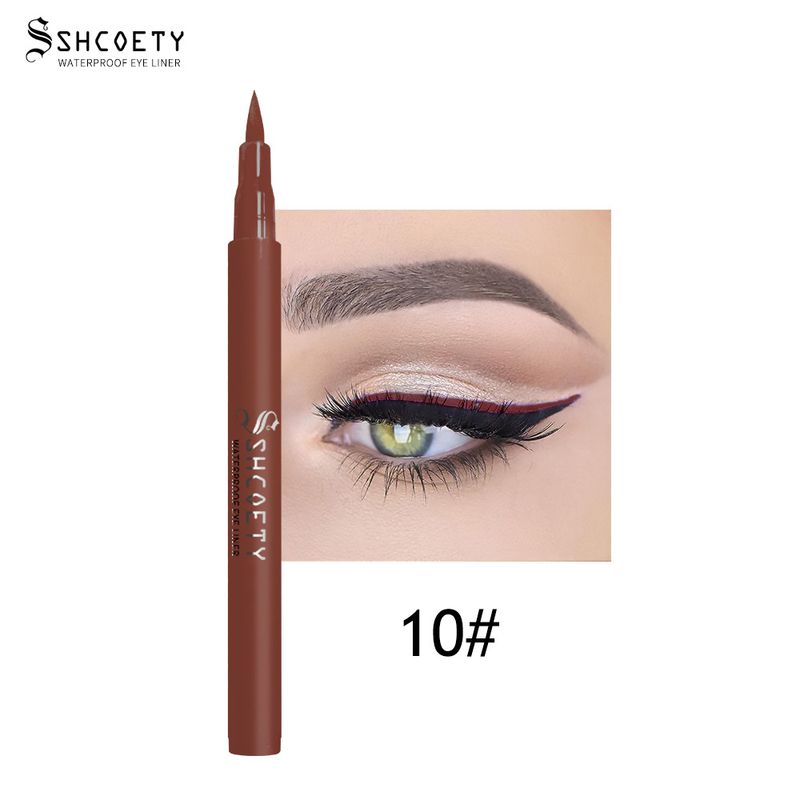 Crayon eye-liner liquide coloré SHCOETY, résistant aux bavures, mat, longue tenue, waterproof_voghion.com