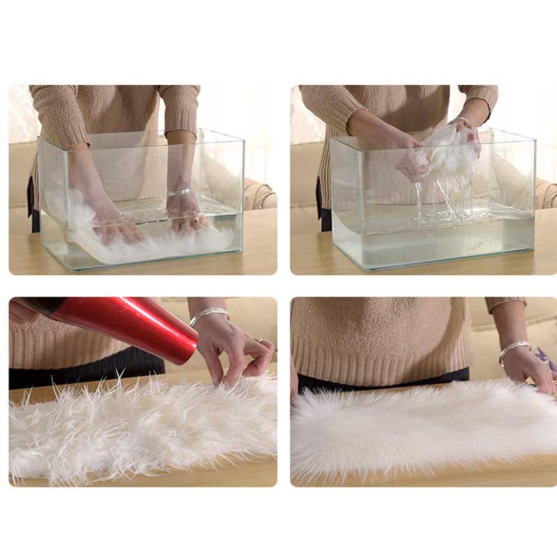 Plüsch-Bodenteppich in Herzform, weich, flauschig, super zottelig, für Zuhause, Wohnzimmer, Schlafzimmer, Bodenteppich_voghion.com