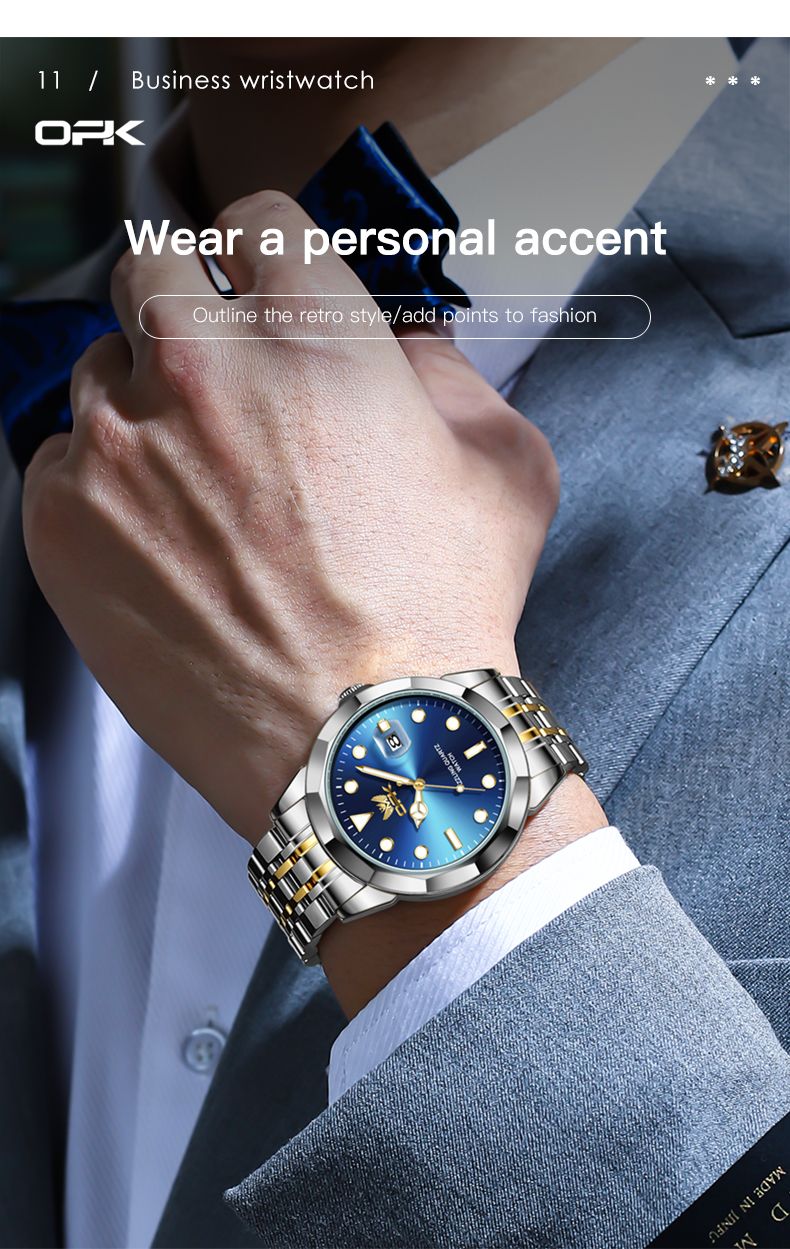 Couple Watches Trend Fashion Original Quartz Watch For Lover Waterproof Stainless Steel Luminous His And Her Watch_voghion.com