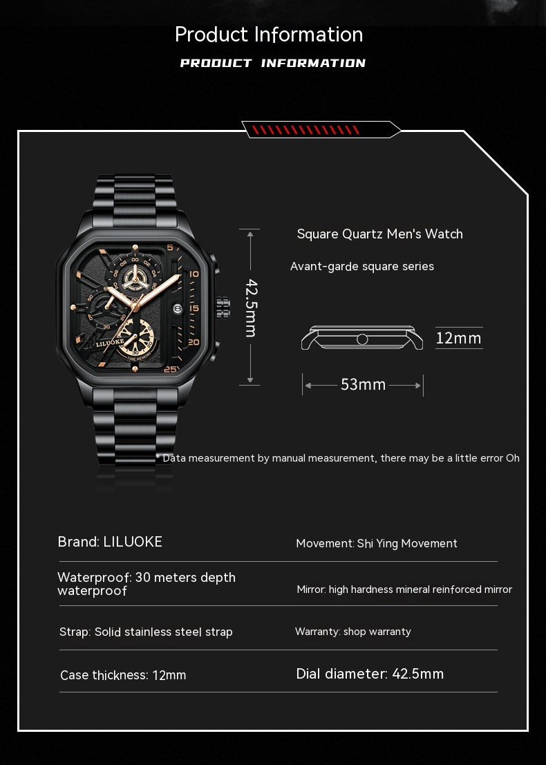 Uued kuumalt müüdavad meeste käekellad, ehtsad ehtsad veekindlad helendavad käekellad, populaarsed meeste käekellad, ärimood kvartskellad, meeste käekellad_voghion.com